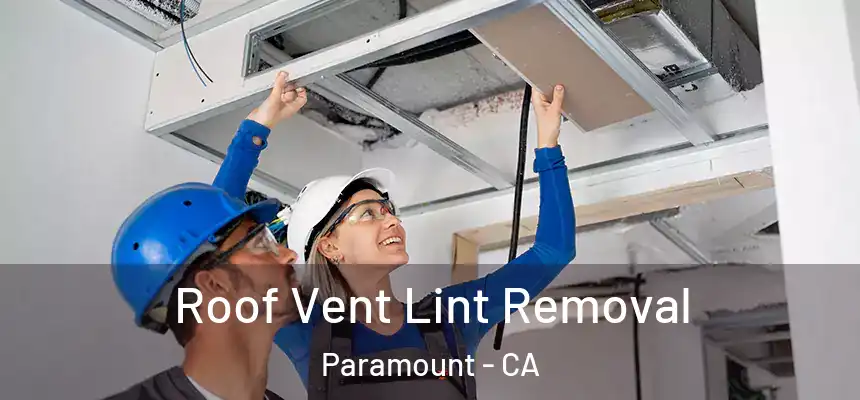 Roof Vent Lint Removal Paramount - CA